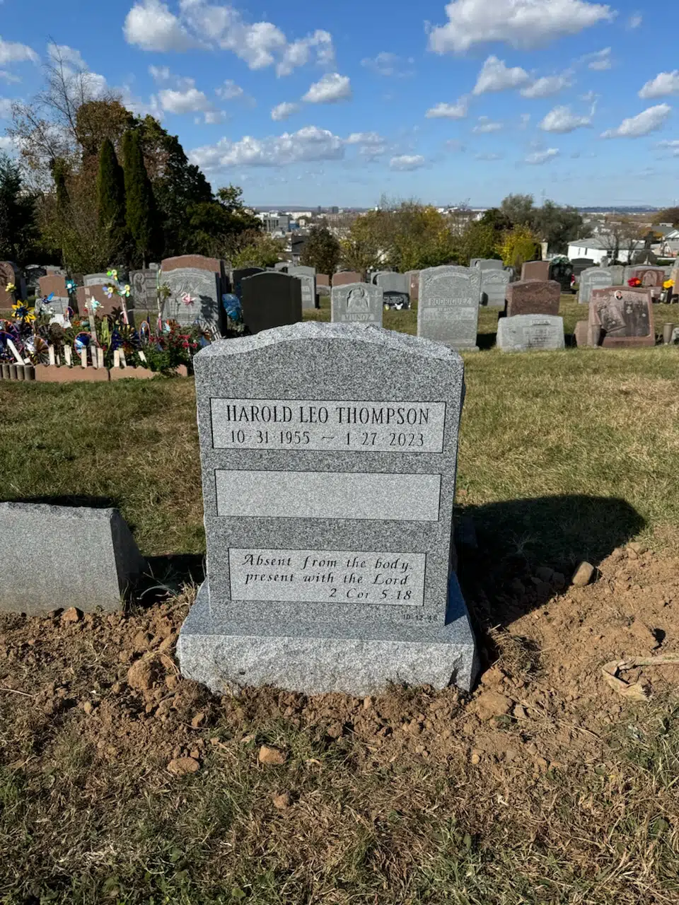 Granite Slant Headstone hand-carved by Slant Memorials in NJ — image 6