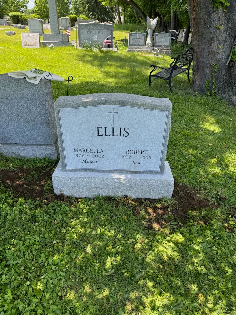 Granite Slant Headstone hand-carved by Slant Memorials in NJ — image 4